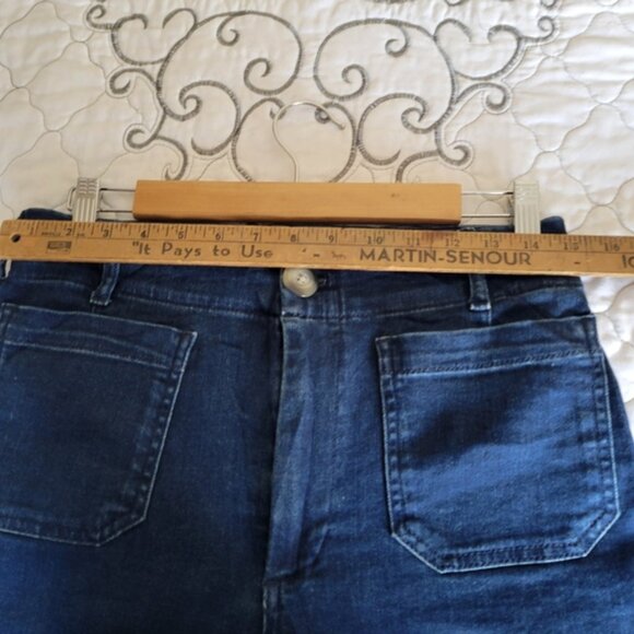 Maeve The Colette Crop High-Rise Wide-Leg Jeans by Maeve Size 27 - Picture 5 of 15